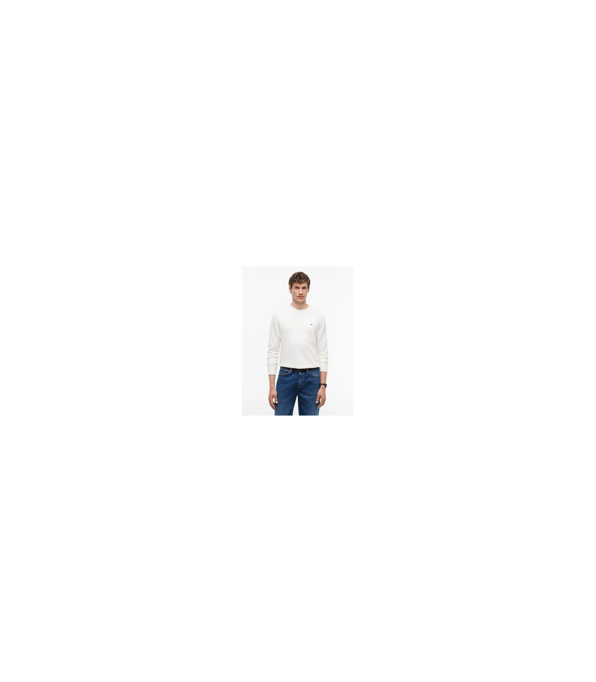 Pull col rond tommy menswear z00ivory