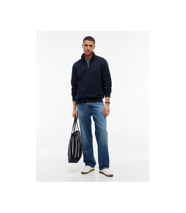 Sweat col zippe tommy menswear dw5desertsky