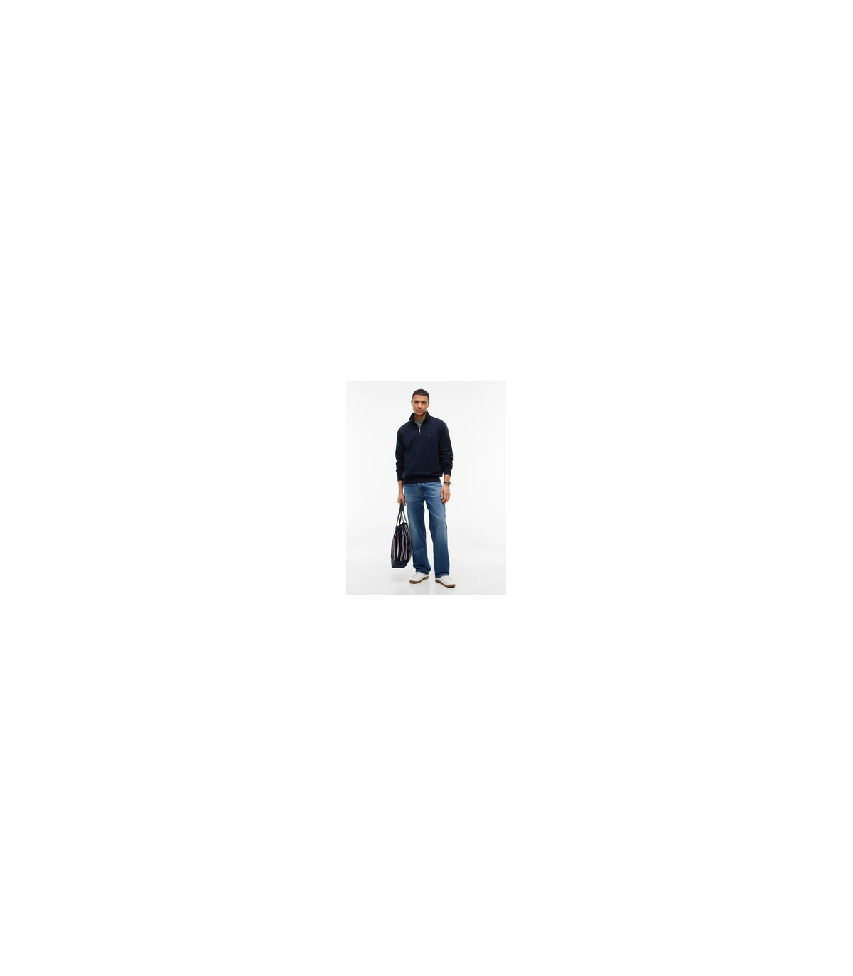 Sweat col zippe tommy menswear dw5desertsky