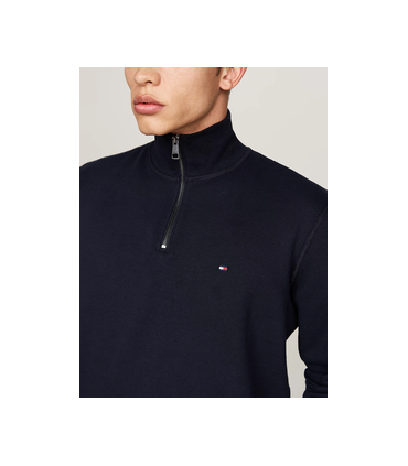 Sweat col zippe tommy menswear dw5desertsky