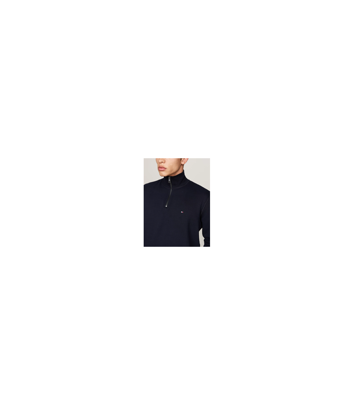 Sweat col zippe tommy menswear dw5desertsky