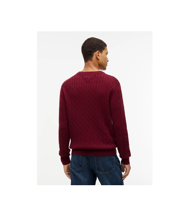 Pull col rond tommy menswear vlpburgundy