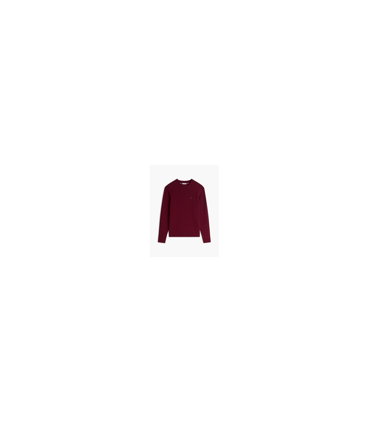 Pull col rond tommy menswear vlpburgundy