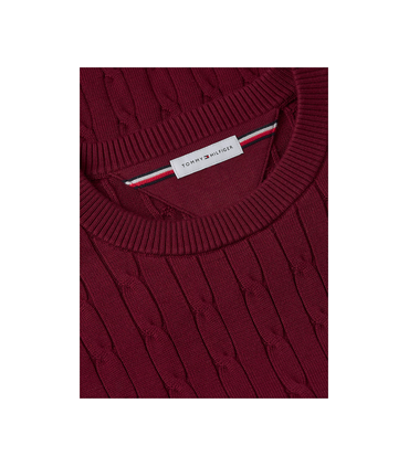 Pull col rond tommy menswear vlpburgundy