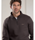Sweat col zippe mise au green 503amarron