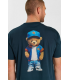 Tee shirt mc tps cerises 3015bleu