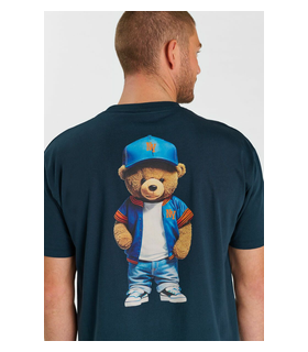 Tee shirt mc tps cerises 3015bleu