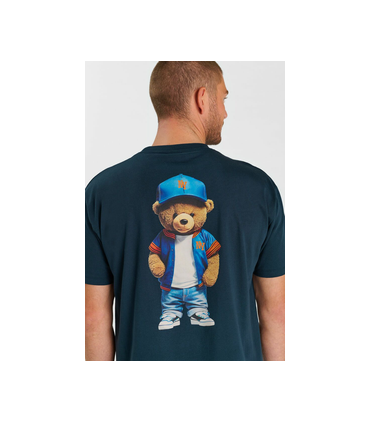 Tee shirt mc tps cerises 3015bleu