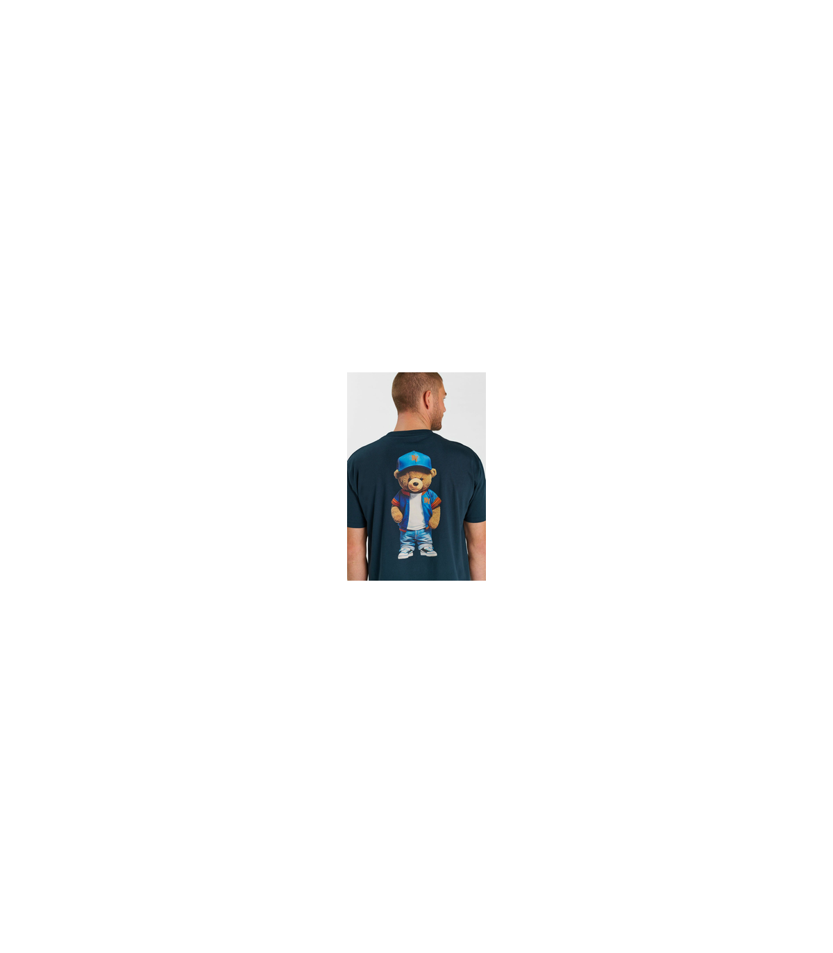 Tee shirt mc tps cerises 3015bleu