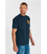 Tee shirt mc tps cerises 3015bleu