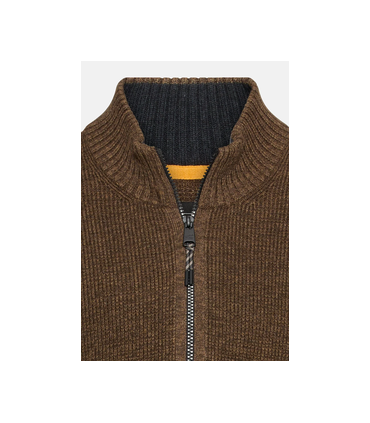 Gilet zippe camel 27choco
