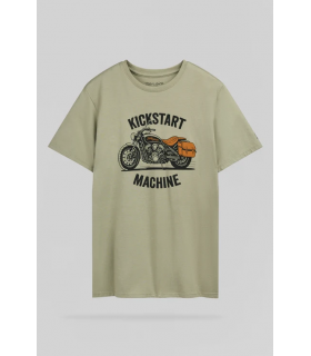 Tee shirt mc teddy smith 412dbleachkaki
