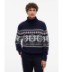 Pull col roule tommy menswear dw5desertsky