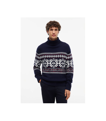 Pull col roule tommy menswear dw5desertsky