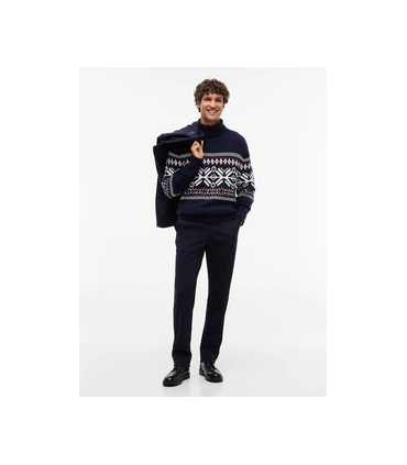 Pull col roule tommy menswear dw5desertsky