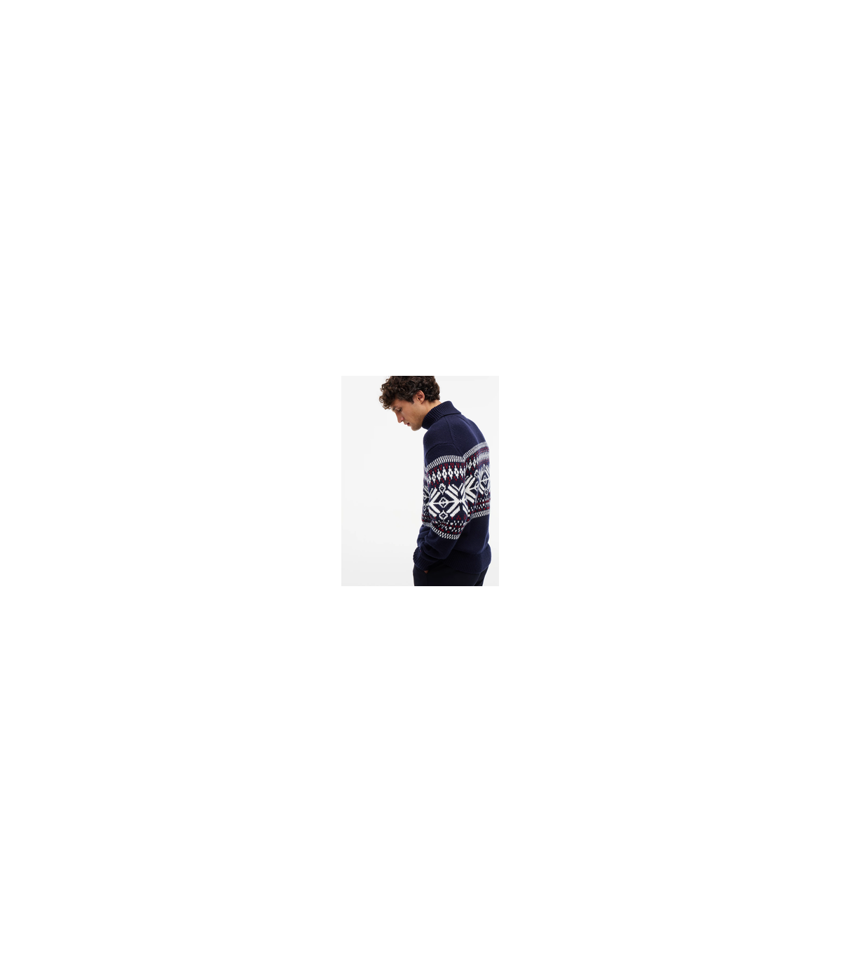 Pull col roule tommy menswear dw5desertsky