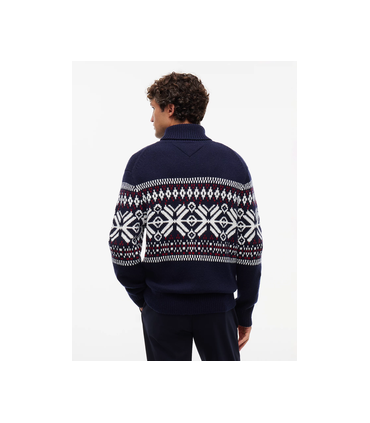 Pull col roule tommy menswear dw5desertsky