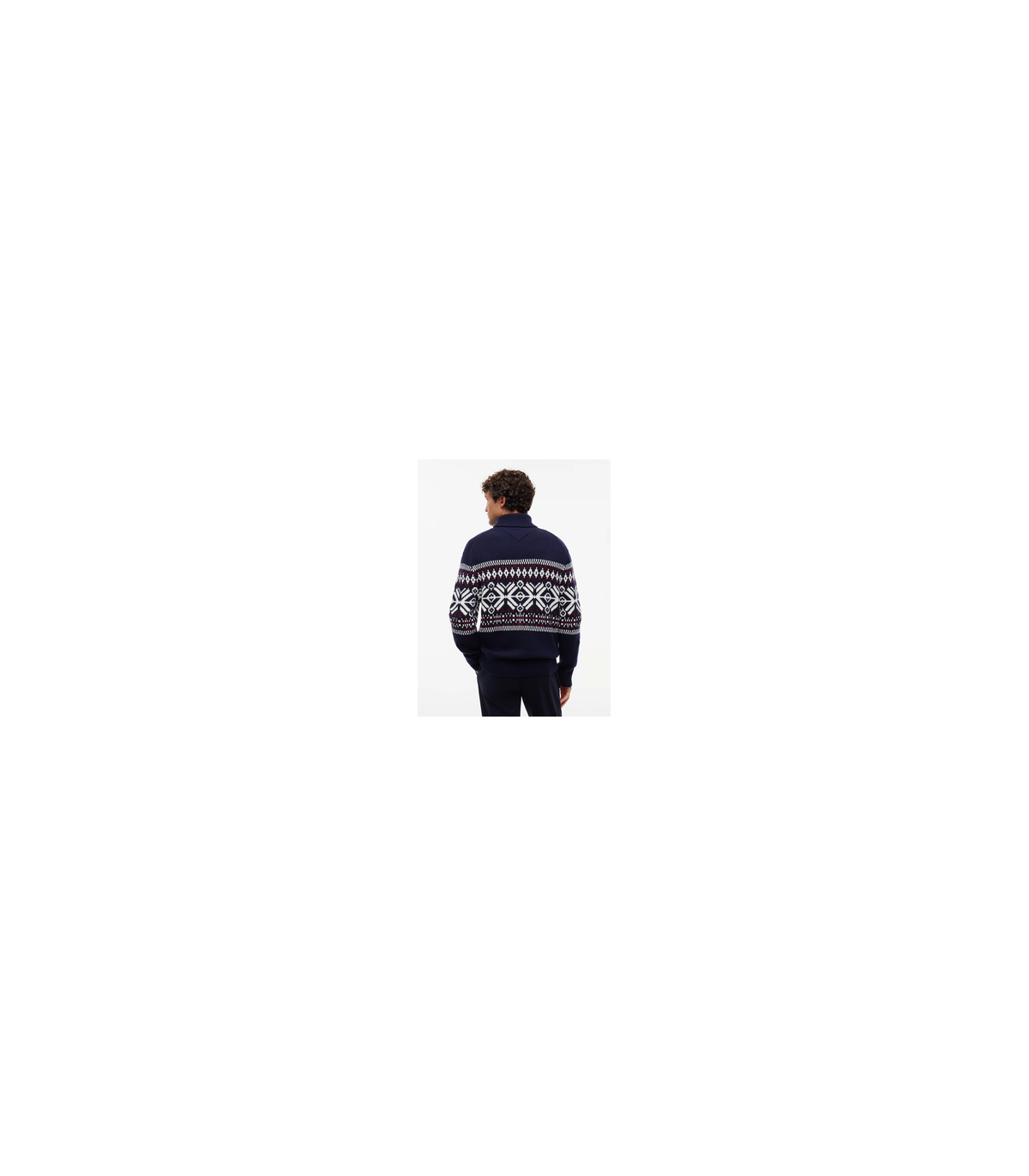 Pull col roule tommy menswear dw5desertsky