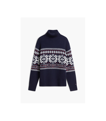 Pull col roule tommy menswear dw5desertsky