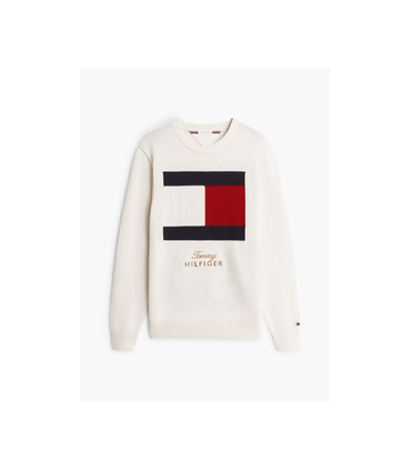 Sweat col rond tommy menswear z00ivory