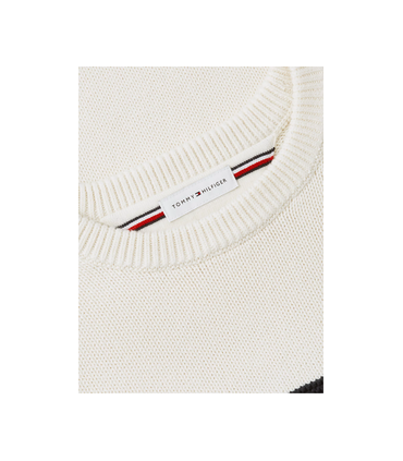 Sweat col rond tommy menswear z00ivory