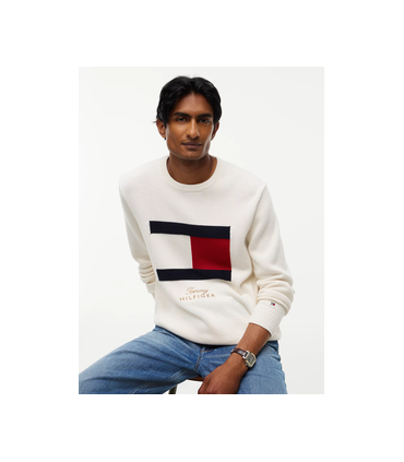 Sweat col rond tommy menswear z00ivory