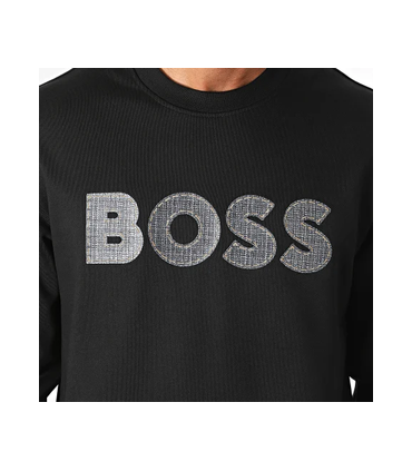 Sweat col rond boss black 001black