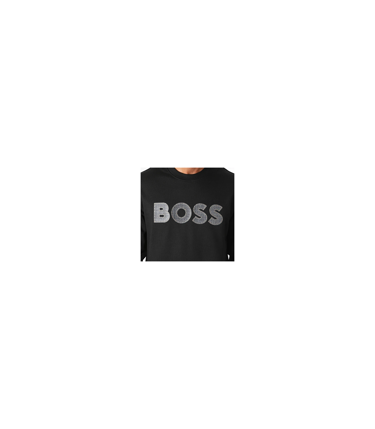 Sweat col rond boss black 001black