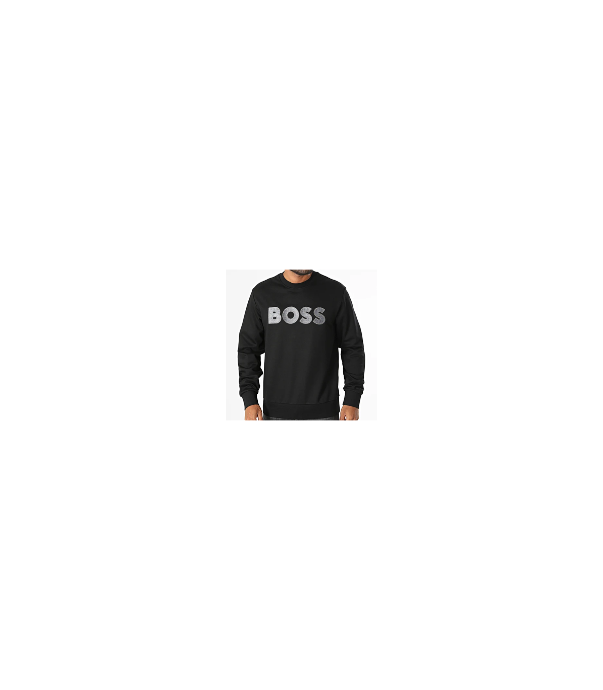 Sweat col rond boss black 001black