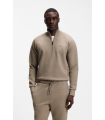 Sweat Col zippe Boss Green