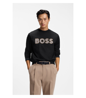 Sweat col rond boss black 001black