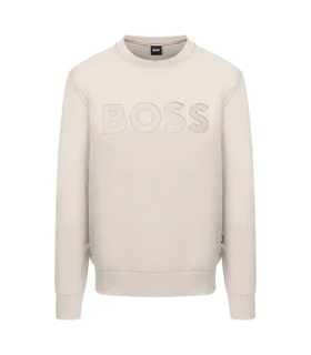 Sweat col rond boss black 118white