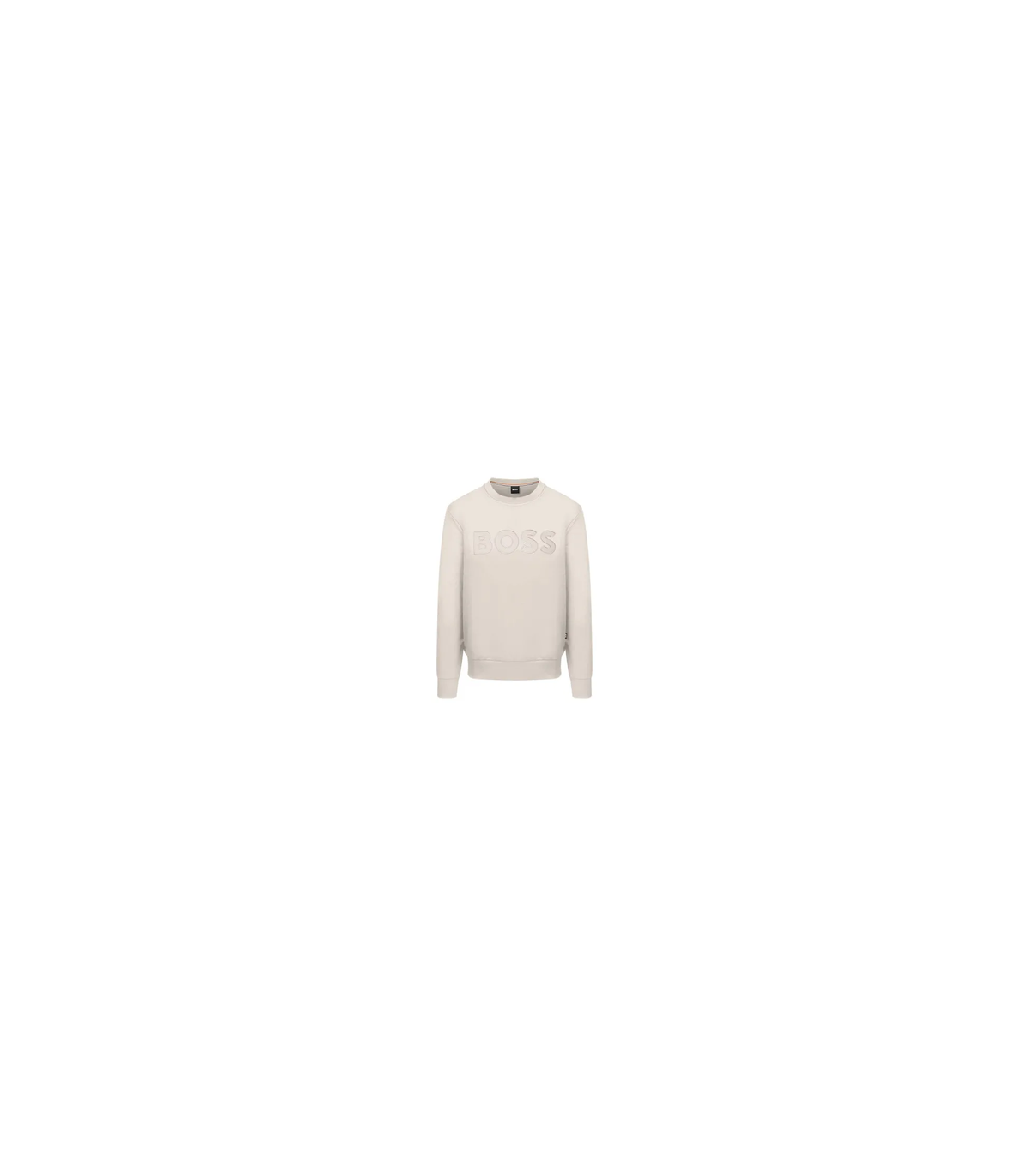 Sweat col rond boss black 118white