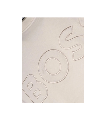 Sweat col rond boss black 118white